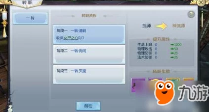 河神手游转职系统全解析：等级要求及转职流程，多少级可以开启角色进阶之路？